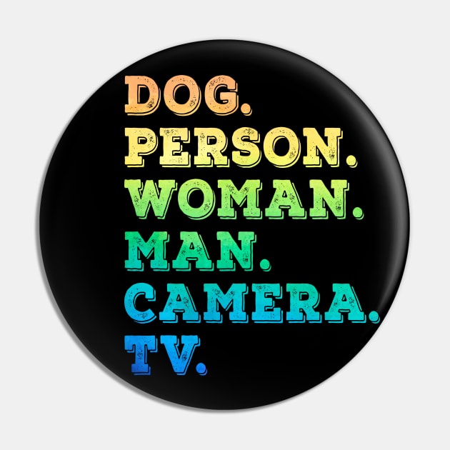 Dog Person Woman Man Camera Tv Pin by Az_store 