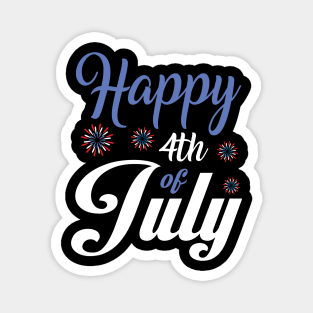 Happy 4th of July Fireworks Magnet