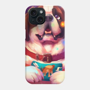 Cute St. Bernard Drawing Phone Case