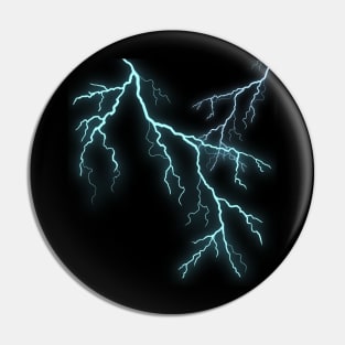 Ice Blue Lightning Bolts Pin