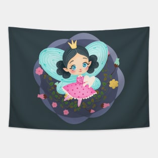 Tooth fairy among the flowers Tapestry
