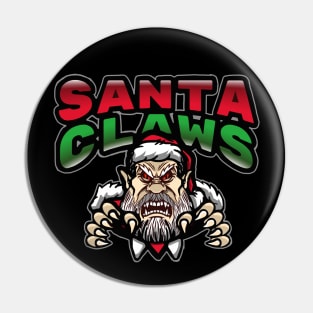 EVIL SANTA CLAWS /CLAUS Pin