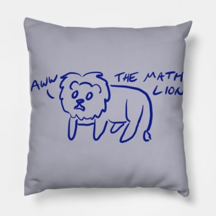 the math lion Pillow