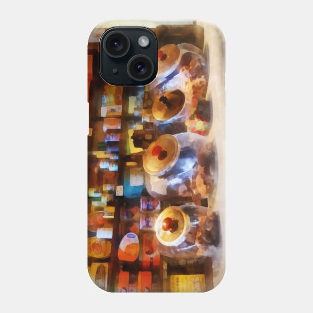 Grocery Stores - Glass Candy Jars Phone Case by SusanSavad