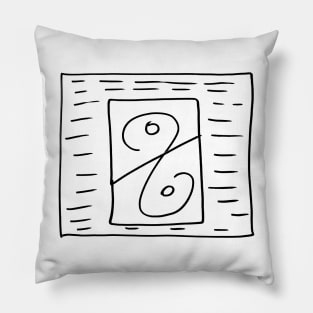 The card of infinity Pillow