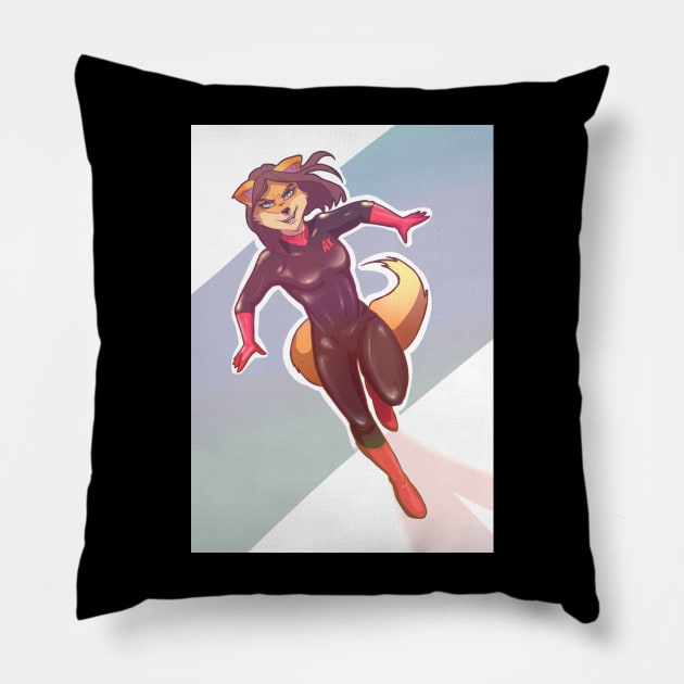 Classic AK Girl (Art by Susie Gander) Pillow by Reynard City