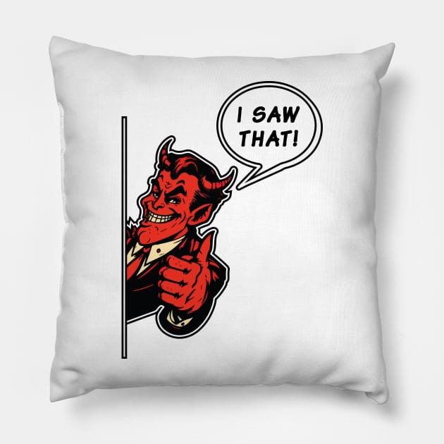 Satan saw that white Pillow by vectrus