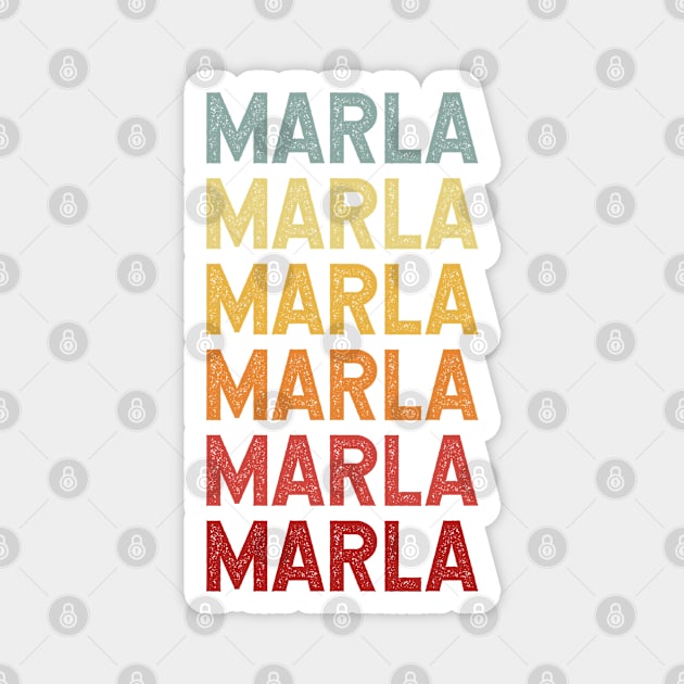 Marla Vintage Name Gift Magnet by CoolDesignsDz