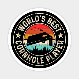 Worlds Best Cornhole Player Magnet