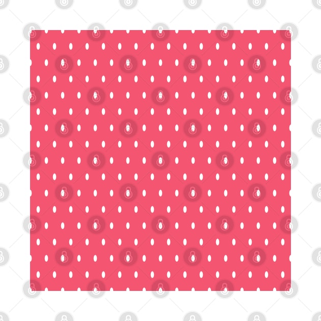 White dots on a Red Background by Eskitus Fashion