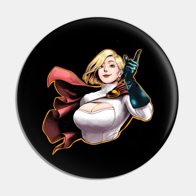 Power Girl Pin by SizzlingShizz