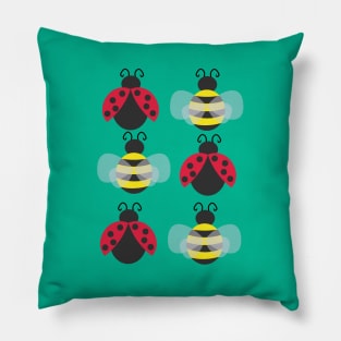 Ladybugs and bees Pillow