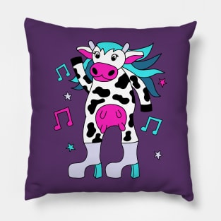 Disco Cow Girl Pillow