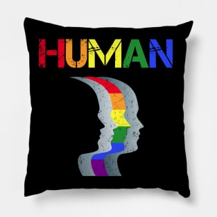 Human Pride Month LGBT Gift Pillow