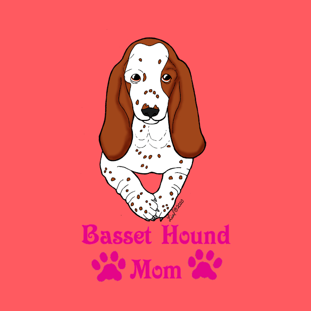 Basset Hound Mom by HonuHoney