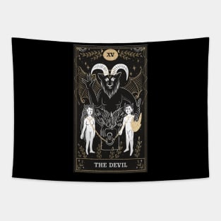 The Devil Tarot Card Tapestry