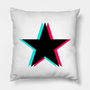 TikTok Star Black Pillow