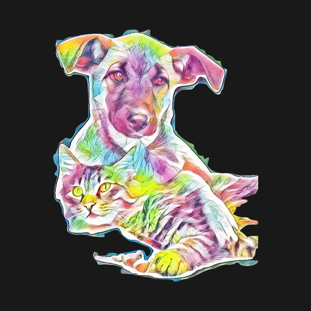 Good Morning Dog Cat Dog T Shirt Teepublic