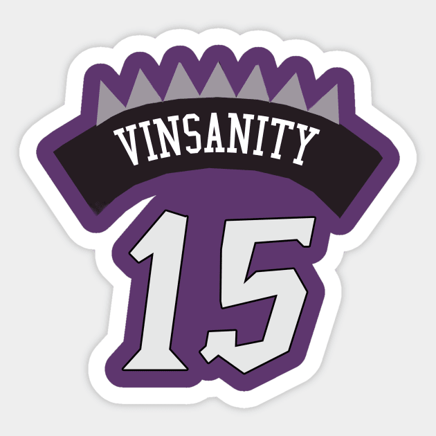 Vince Carter 'Vinsanity' Nickname Jersey Toronto Raptors Nba