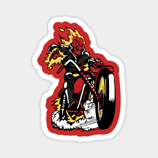 Red Skull Rider Magnet