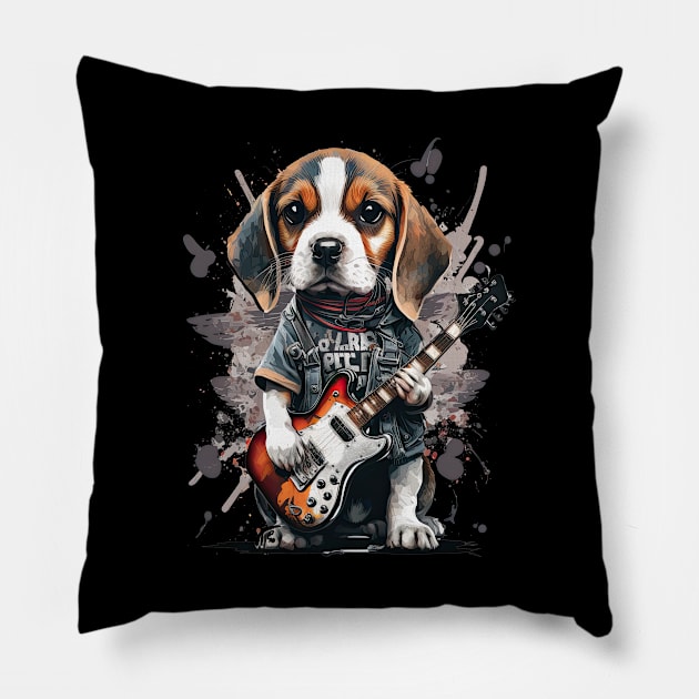 Beagle Rocker Pillow by JayD World