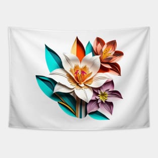 Lily - Papercut Style Tapestry