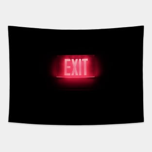 EXIT NEON SIGN Tapestry