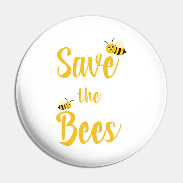 Save the Bees Pin by mstory