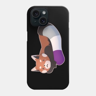 Asexual Pride Red Panda Phone Case