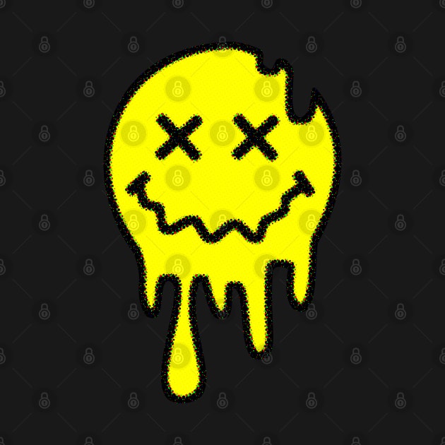 ACID SMILEY (MELTING) #2 by RickTurner