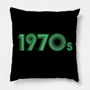 Groovy Green Disco Font Pillow