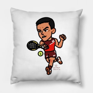 Carlos on fire Pillow