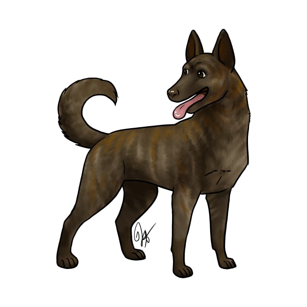 Dog - Dutch Shepherd - Short Haired by Jen's Dogs Custom Gifts and Designs