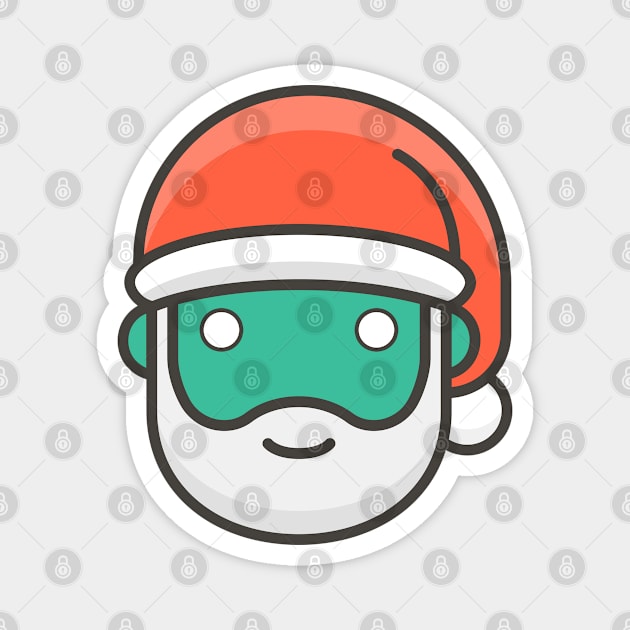 Merry Zombie Santa Magnet by Daytone