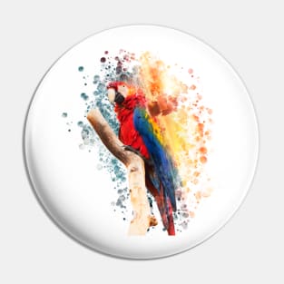 Macaw Painting Pin