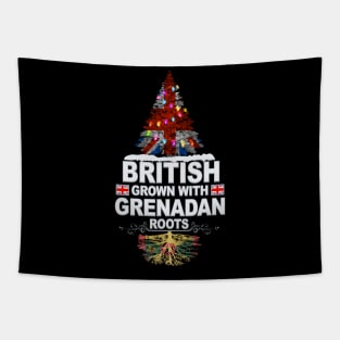 British Grown With Grenadan Roots - Gift for Grenadan With Roots From Grenada Tapestry