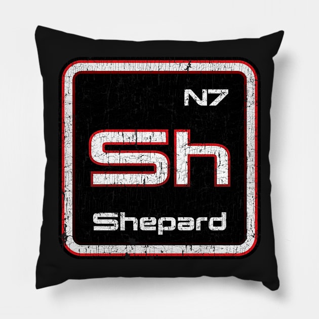 Element of Shep Grunge Pillow by JWDesigns