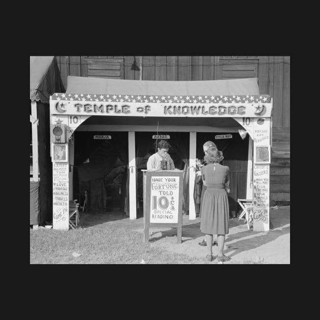 Carnival Fortune Teller, 1938. Vintage Photo by historyphoto