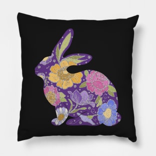 Virginia the Floral Bunny Pillow