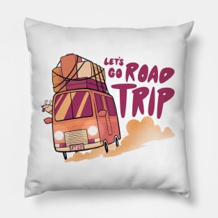 Let’s go road trip Pillow