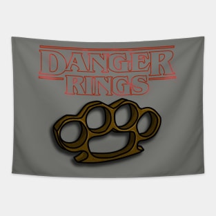 Danger Rings Parody Brass Knuckles Tapestry