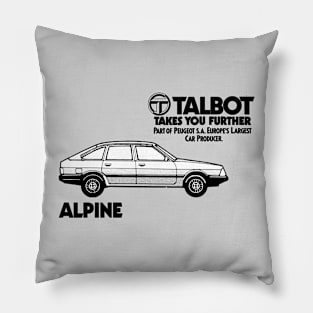 TALBOT ALPINE - advert Pillow