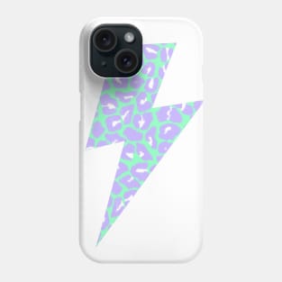 Animal Print, Purple and Mint Green Phone Case