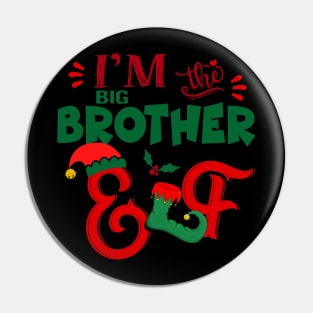 Awesome i’m the big brother elf christmas family matching Pin