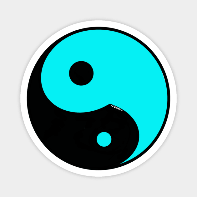 Yin Yang #9 Magnet by Wolfgon Designs