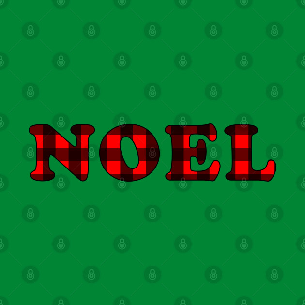 'Noel' Phrase in Buffalo Plaid - Noel - Phone Case