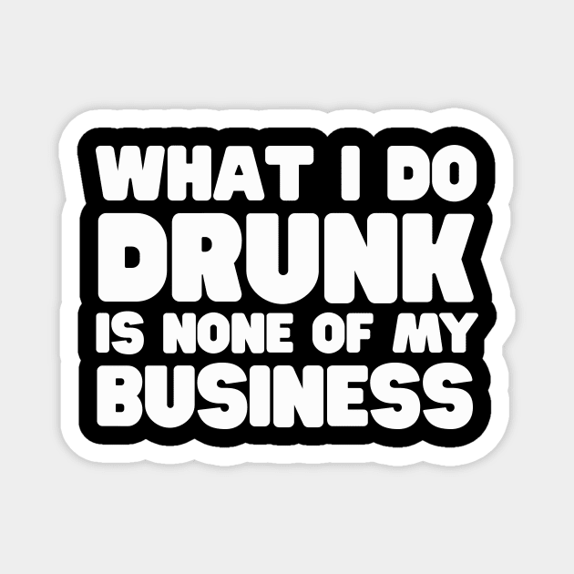 Drunk Business Magnet by Portals