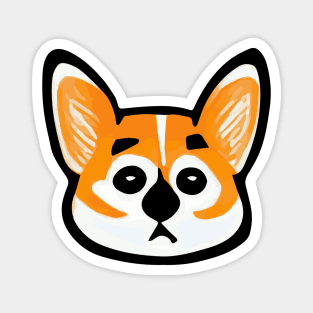 Corgi 's muzzle Magnet