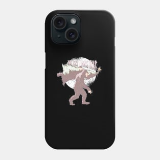 Christmas bigfoot Phone Case