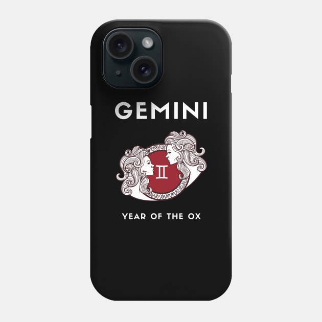 GEMINI / Year of the OX Phone Case by KadyMageInk